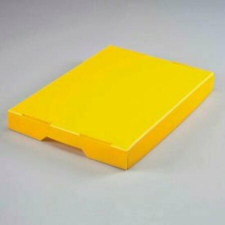 GLOBAL EQUIPMENT GEC&#8482; Corrugated Plastic Postal Mail Tote Lid Yellow 7532Y